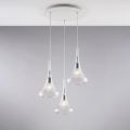 Sospensione in Ferro con Vetri Pyrex Made in Italy - Corinto