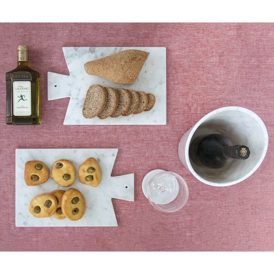 Sottobicchieri moderni in Marmo Colorato Made in Italy, 2 Pezzi - Nessa Viadurini