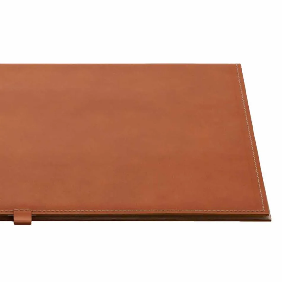Sottomano di Design in Cuoio Rigenerato Apribile Made in Italy - Aristotele Viadurini