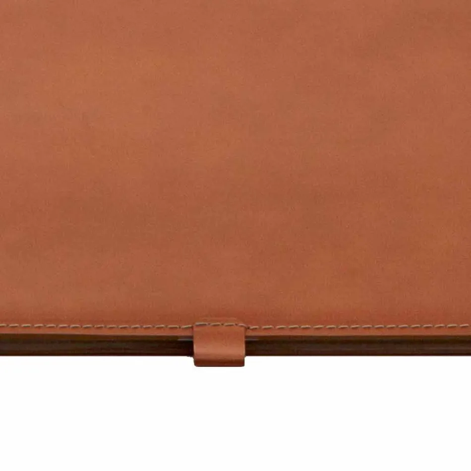 Sottomano di Design in Cuoio Rigenerato Apribile Made in Italy - Aristotele Viadurini