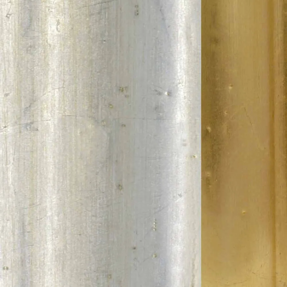 Specchiera a muro a mano legno abete moderna prodotta in Italia Enrico Viadurini