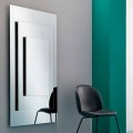 Specchiera a Muro a Tre Strati e Struttura Nera Design Italiano - Plaudio
