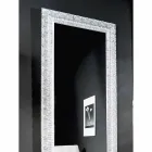 Specchiera a muro argento,oro moderna legno prodotta in Italia Teodoro Viadurini