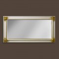Specchiera a muro design moderno in legno a mano made in Italy Stefano