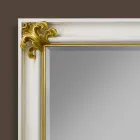Specchiera a muro design moderno in legno a mano made in Italy Stefano Viadurini