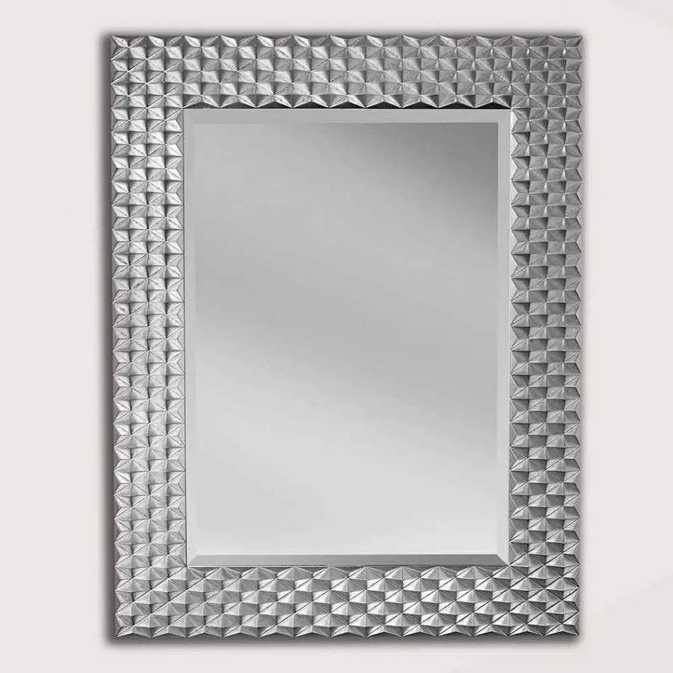 Specchiera a muro in legno argento o oro fatta in Italia Giuseppe Viadurini