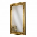 Specchiera a muro oro,argento fatta a mano in legno made Italy Michele