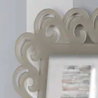 Specchiera a Parete Rettangolare di Design Moderno in Plexiglass Tortora - Selly Viadurini