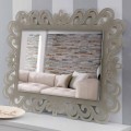 Specchiera a Parete Rettangolare di Design Moderno in Plexiglass Tortora - Selly