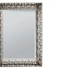 Specchiera con Specchio Molato e Cornice in Foglia Argento Made in Italy - Roua Viadurini