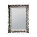 Specchiera con Specchio Molato e Cornice in Foglia Argento Made in Italy - Roua
