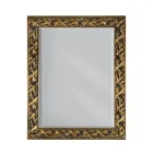Specchiera con Specchio Molato e Cornice in Foglia Oro Made in Italy - Tane Viadurini