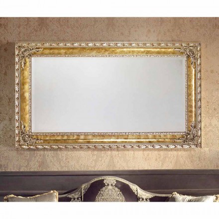 Specchiera da muro rettangolare linee moderne legno made Italy Umberto Viadurini