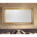 Specchiera da muro rettangolare linee moderne legno made Italy Umberto