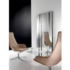 Specchiera da Parete di Design Moderno in Vetro e Metallo Made in Italy – Pallino Viadurini