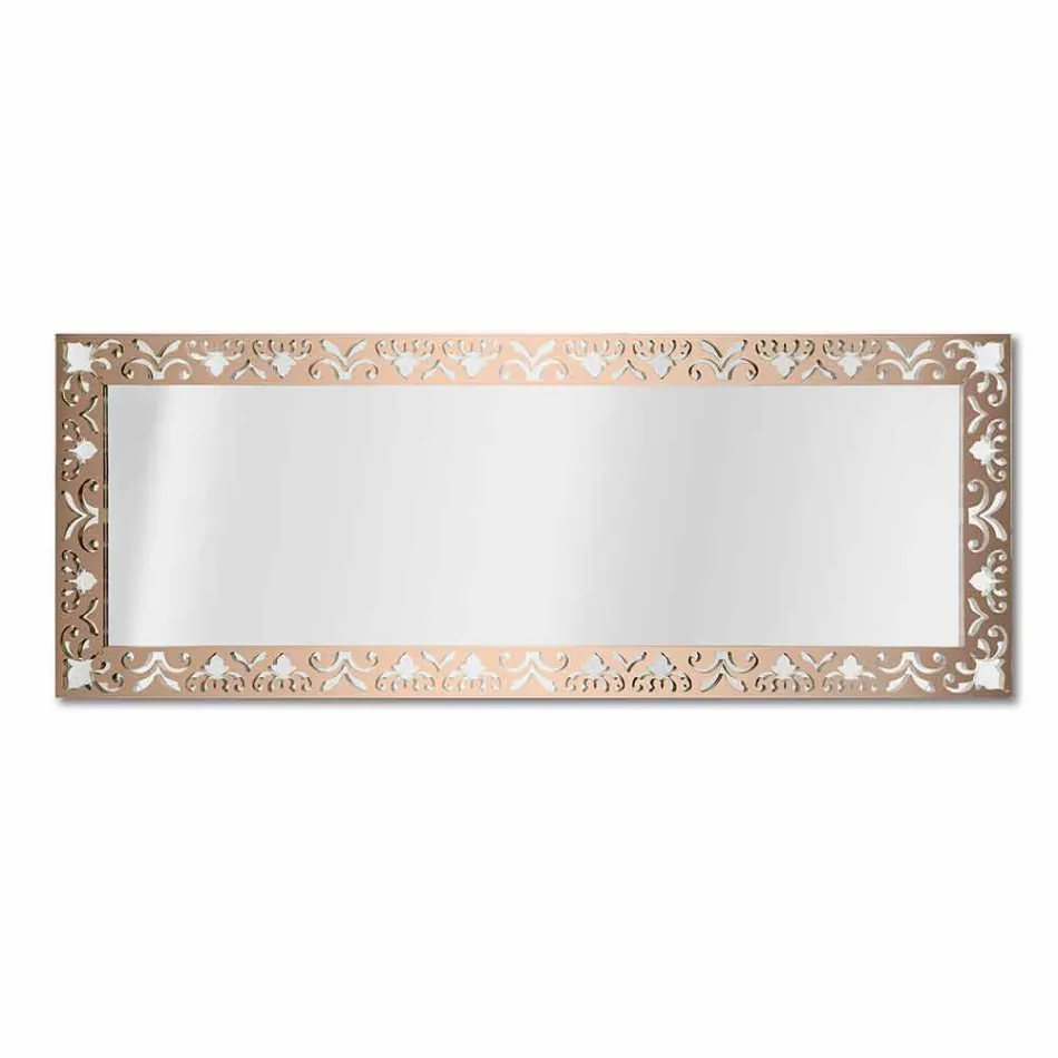 Specchiera da Parete in Plexiglass Oro Argento o Bronzo con Cornice - Nettare Viadurini