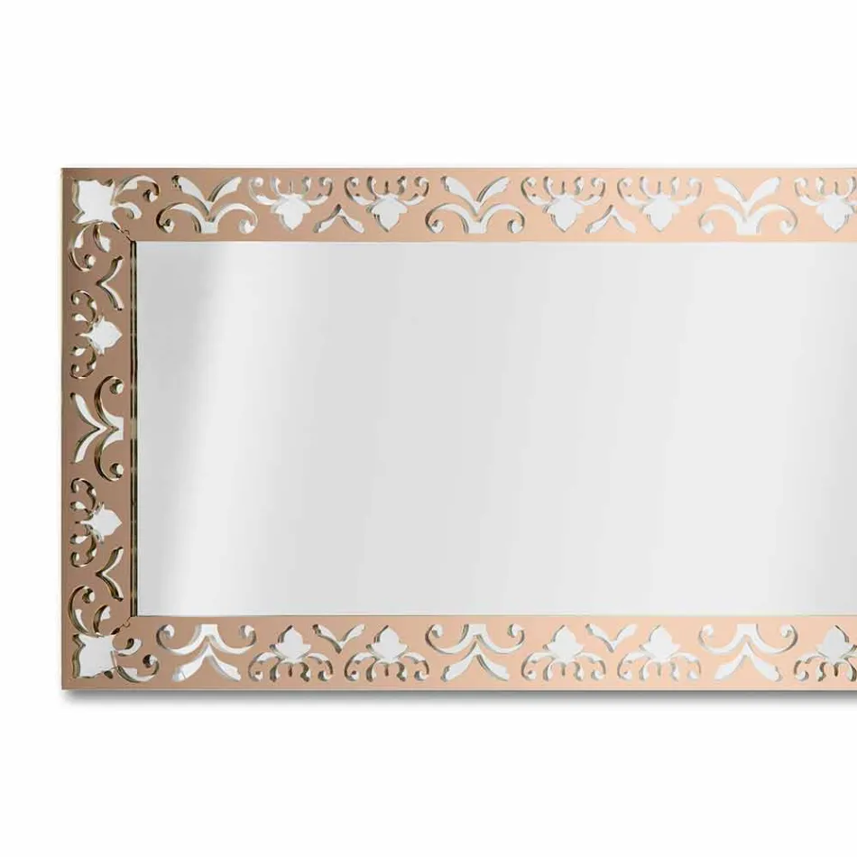 Specchiera da Parete in Plexiglass Oro Argento o Bronzo con Cornice - Nettare Viadurini