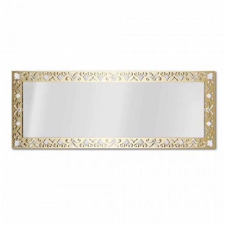 Specchiera da Parete in Plexiglass Oro Argento o Bronzo con Cornice - Nettare Viadurini