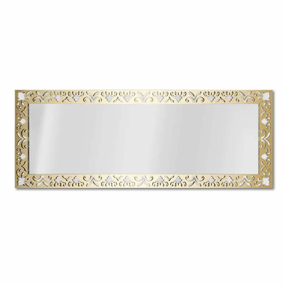 Specchiera da Parete in Plexiglass Oro Argento o Bronzo con Cornice - Nettare Viadurini