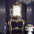 Specchiera da parete legno e consolle piano mdf made in Italy Andrea