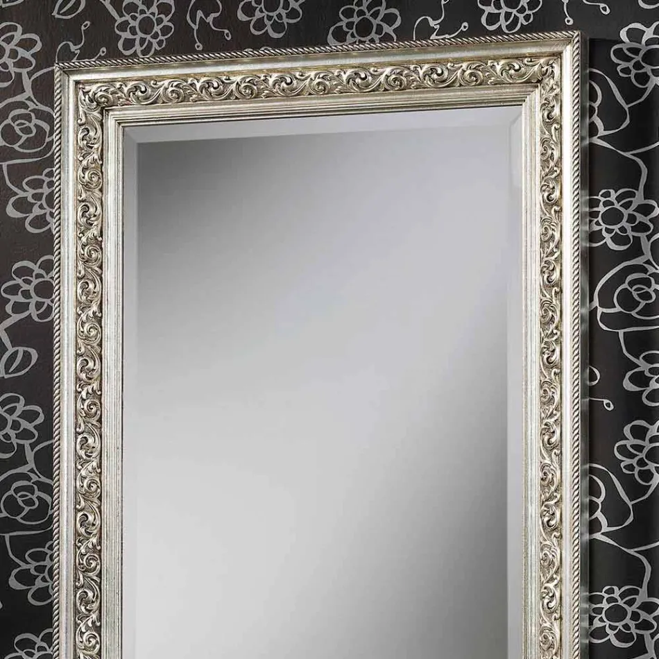 Specchiera da parete moderna in legno fatta a mano in Italia Piero Viadurini