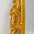 Specchiera da terra / muro design classico, finitura foglia oro Guerin Viadurini
