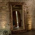 Specchiera Intagliata Realizzata in Legno Teak Massello - Auguste