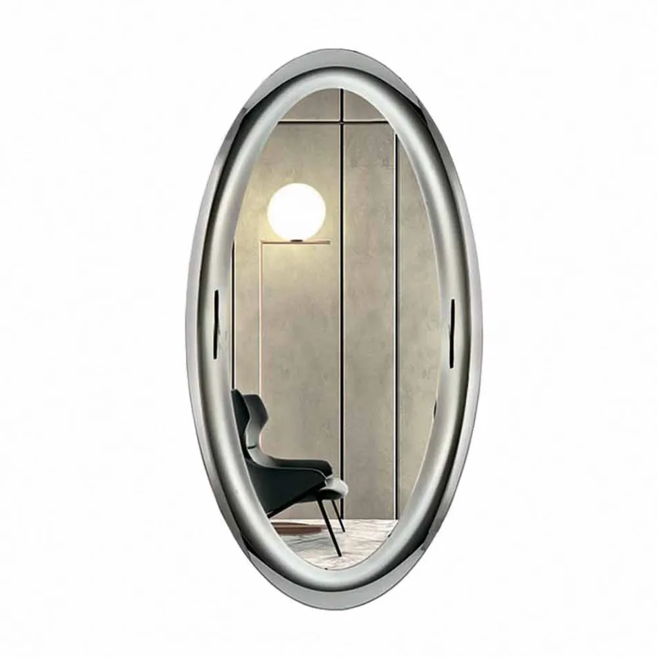 Specchiera Moderna in Finitura Cristallo Specchiato Made in Italy - Stilla Viadurini