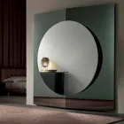 Specchiera Muro di Design Moderno Composta da 3 Pannelli Made in Italy – Bristol Viadurini