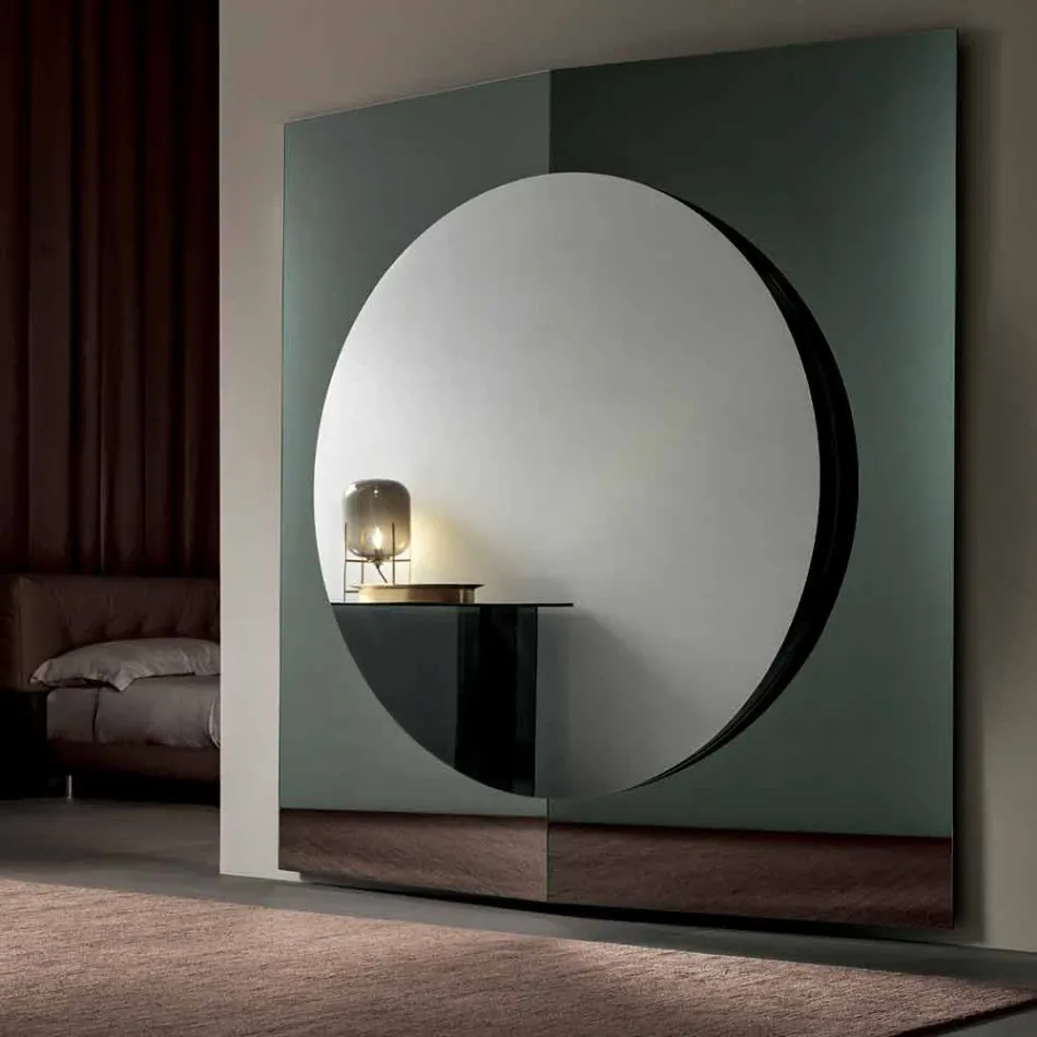 Specchiera Muro di Design Moderno Composta da 3 Pannelli Made in Italy – Bristol Viadurini