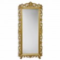 Specchiera parete legno ayous a mano oro,argento in Italia Francesco