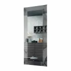 Specchiera Rettangolare di Design con Cornice in Vetro Made in Italy - Eclisse Viadurini