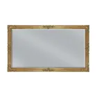 Specchiera Rettangolare in Foglia Oro con Specchio Molato Made in Italy - Pele Viadurini