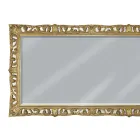 Specchiera Rettangolare in Foglia Oro e Specchio Molato Made in Italy - Rangi Viadurini