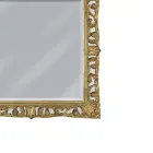 Specchiera Rettangolare in Foglia Oro e Specchio Molato Made in Italy - Rangi Viadurini