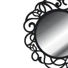 Specchiera Rotonda con Motivo Traforato Made in Italy - Ferona Viadurini