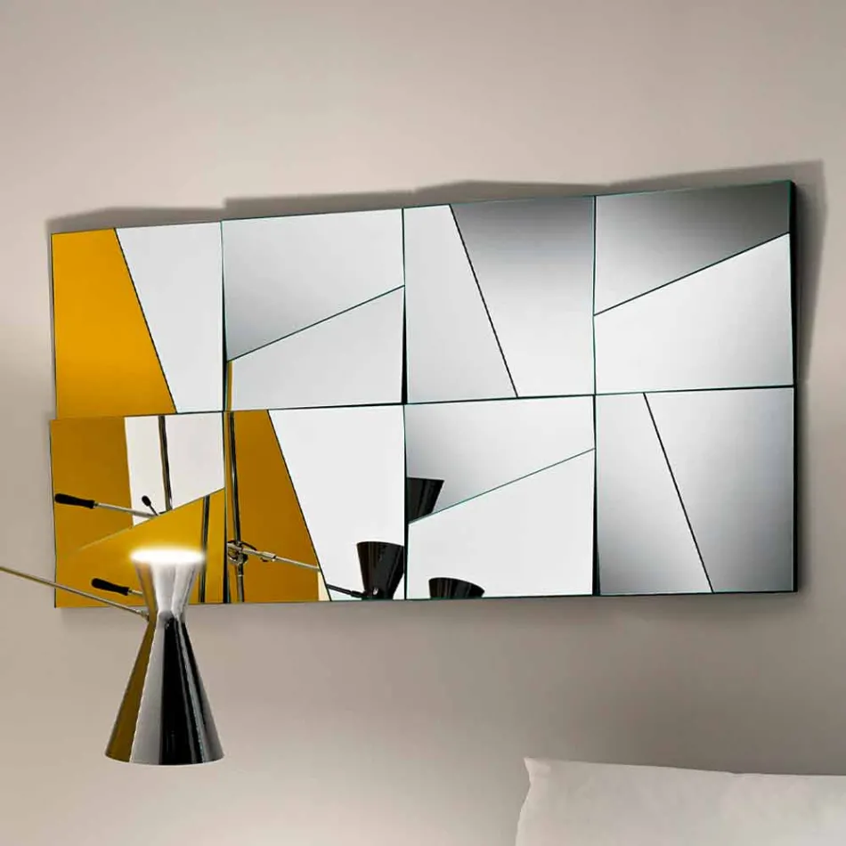 Specchio a Muro Modulare con Specchi Concavi e Convessi Made in Italy – Allergia Viadurini