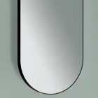 Specchio Appeso in Metallo con Luce Opzionale Made in Italy - Amadeus Viadurini