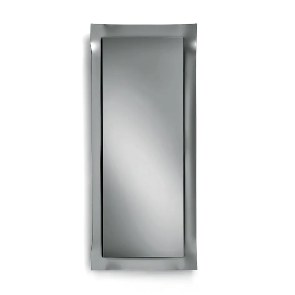 Specchio con Cornice Sagomata Disponibile in 3 Misure e 2 Colori - Carolina Viadurini