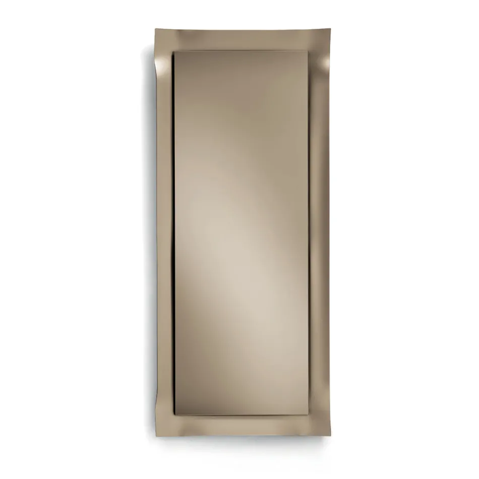 Specchio con Cornice Sagomata Disponibile in 3 Misure e 2 Colori - Carolina Viadurini