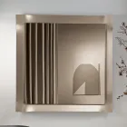 Specchio con Cornice Sagomata Disponibile in 3 Misure e 2 Colori - Carolina Viadurini