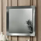 Specchio con Cornice Sagomata Disponibile in 3 Misure e 2 Colori - Carolina Viadurini