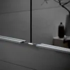 Specchio Contenitore da Parete in Alluminio con Illuminazione LED - Demon Viadurini