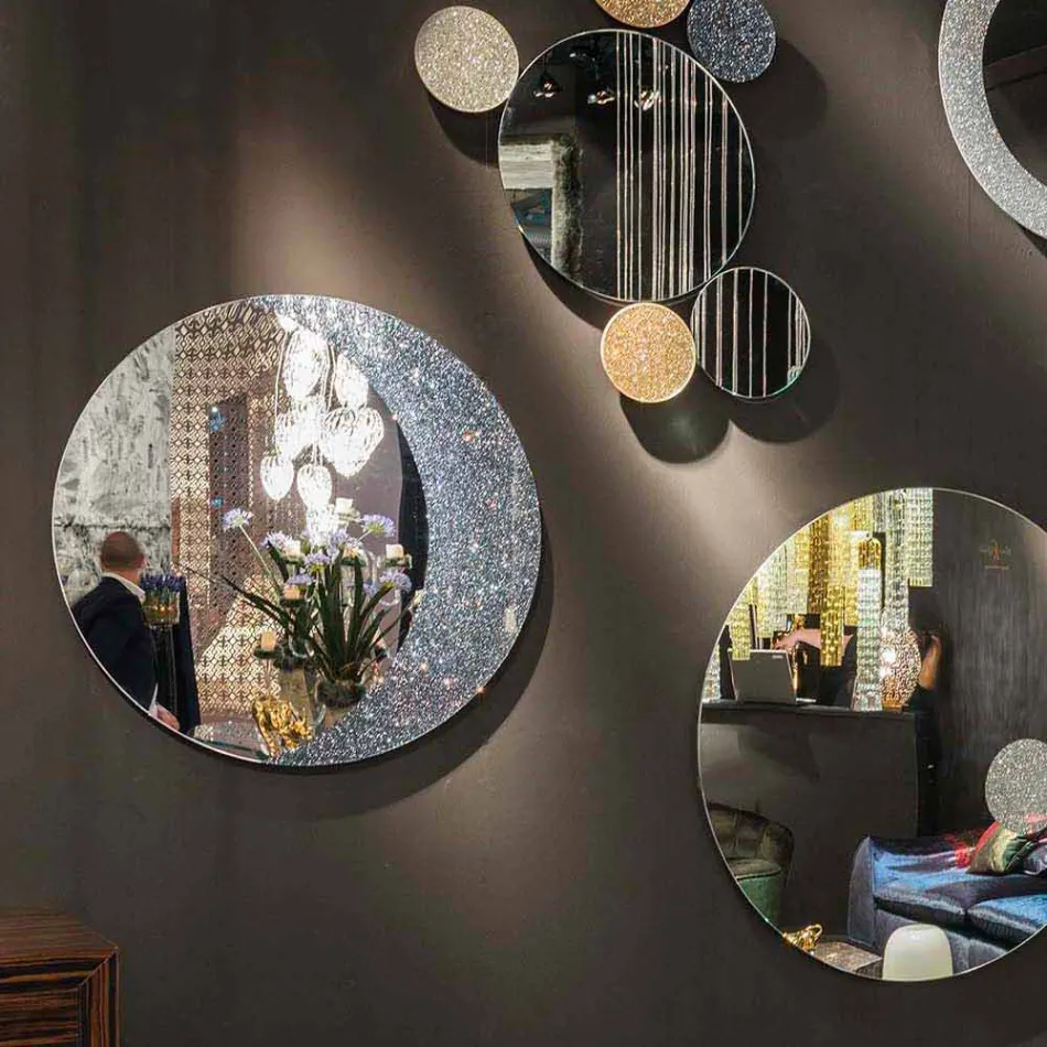 Specchio da muro 100% Made in Italy di design contemporaneo Aldo Viadurini