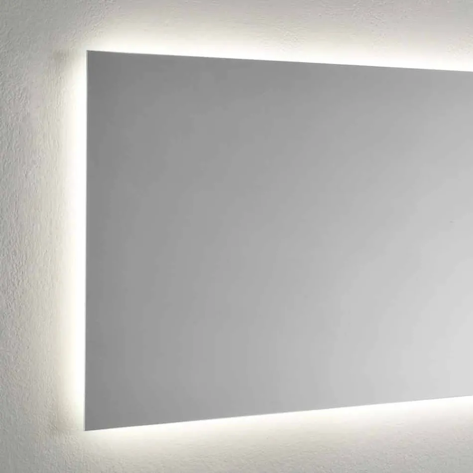 Specchio da Muro con Retroilluminazione LED sui 4 Lati Made in Italy - Romio Viadurini