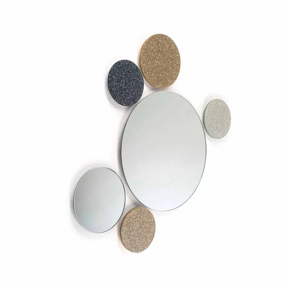 Specchio da muro rotondo di design modeno fatto in Italia ADDO Viadurini
