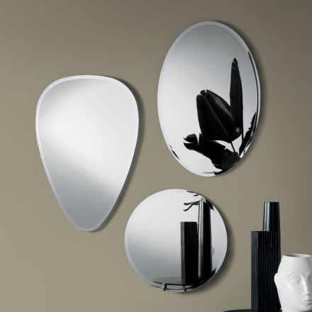 Specchio da Parete con Molatura Perimetrale Made in Italy - Beata Viadurini
