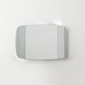 Specchio da Parete con Struttura in Legno Verniciato Nero Made in Italy - Arya