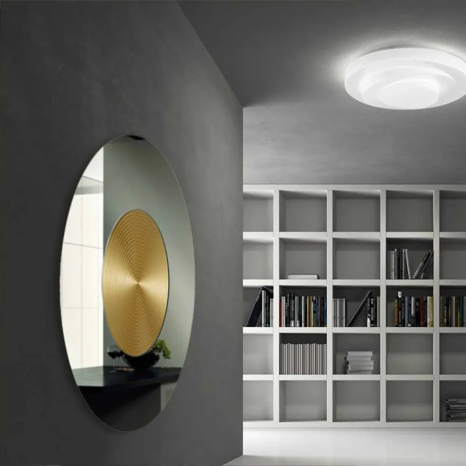 Specchio da parete di design con supporto in MDF Malva Viadurini