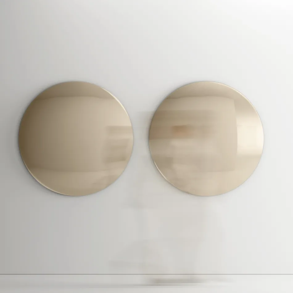 Specchio da Parete in Vetro Curvo Convesso in Diverse Finiture - Luce Viadurini